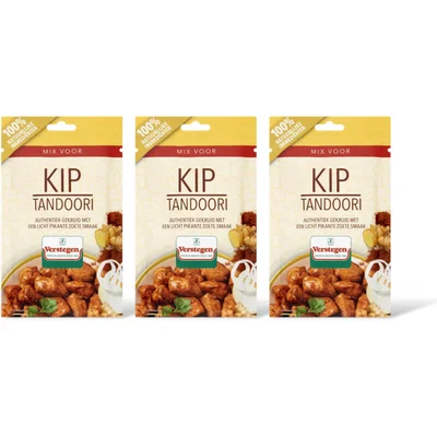 Verstegen Kruidenmix voor kip tandoori 3-pack