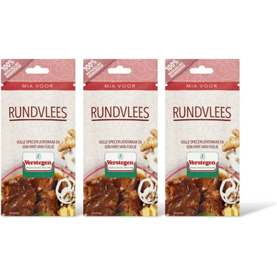 Verstegen Kruidenmix voor rundvlees 3-pack