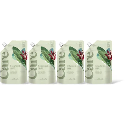 Care Botanical sage shower gel refill 4-pack