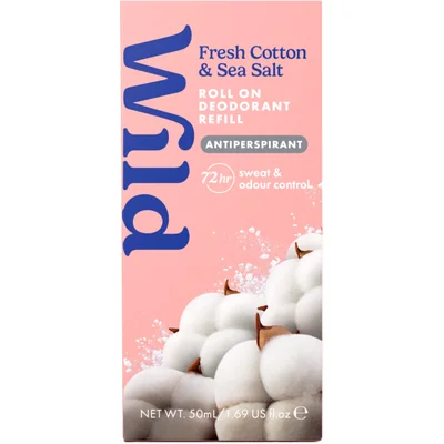 Wild Fresh cotton & sea salt roll on refill