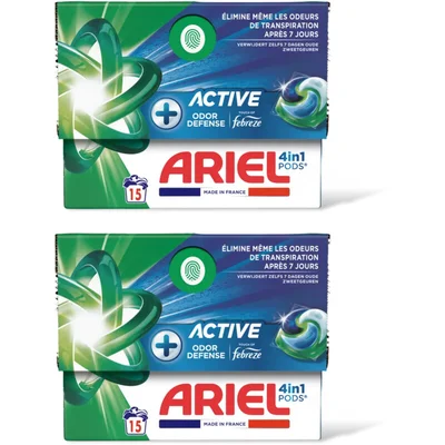 Ariel 4in1 pods+ active wasmiddelcapsules 2 pk