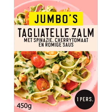 Jumbo's Vriesverse Maaltijd Tagliatelle Zalm 450 g