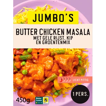Jumbo's Vriesverse Maaltijd Butter Chicken Masala 450 g