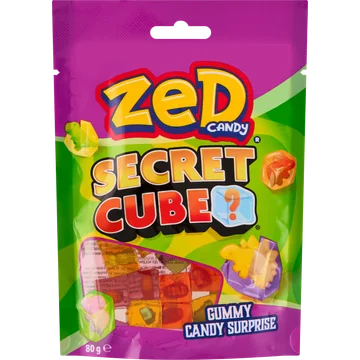 Zed Candy Secret Cube Gummy Candy Surprise 80 g