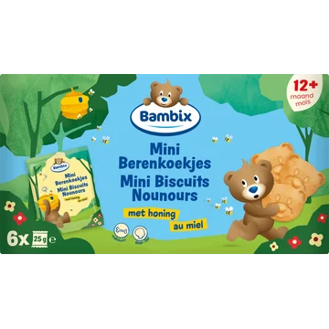 Bambix Mini Berenkoekjes Met Honing 150 g
