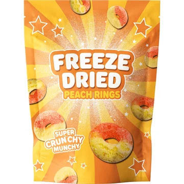Freeze Dried Candy Perzik Ringen 50g
