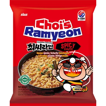 Choi's Ramyeon Instant Tarwenoedels Pittig 113g