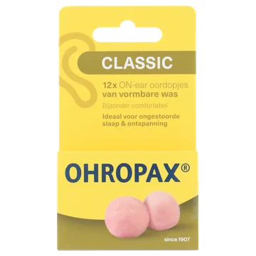 Ohropax Classic oordopjes, 12 stuks