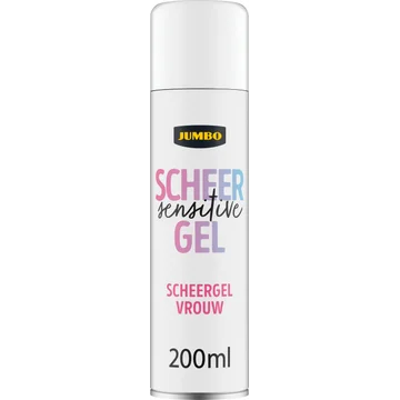 Jumbo Scheergel Vrouw Sensitive 200 ml