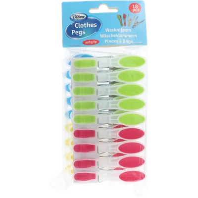 Aqua Laser Wasknijpers 18-delig