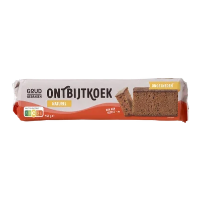 Goud Gebakken Ontbijtkoek naturel ongesneden