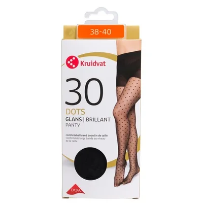 Kruidvat Dots Glans 30 Den Gestippelde Panty