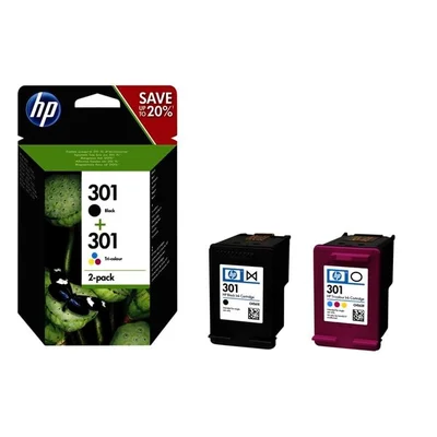 HP 301 Originele Zwarte/Drie-Kleuren Inktcartridges