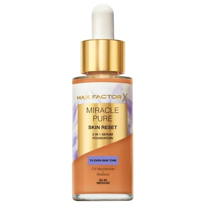 Max Factor Miracle Pure Skin Reset 80-85 Medium 2-in-1 Serum Foundation