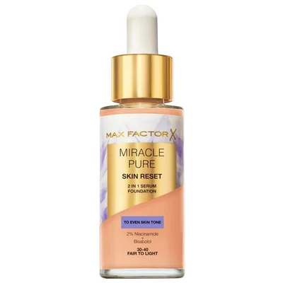 Max Factor Miracle Pure Skin Reset 30-40 Fair to Light Serum Foundation