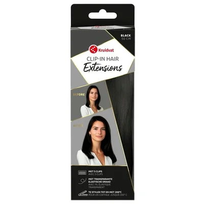 Kruidvat Black Clip-In Hairextensions