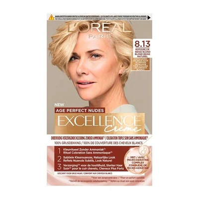 L'Oréal Paris Age Perfect Nudes Excellence Crème 8.13 Natuurlijk Beige Blond Haarkleuring