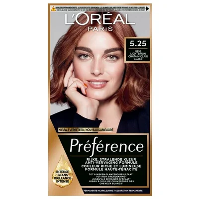 L'Oréal Paris Préférence 5.25 IJzig Lichtbruin Permanente Haarkleuring