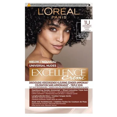 L'Oréal Paris Excellence 1U Nudes Zwart Permanente Haarverf