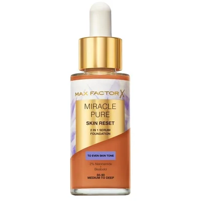 Max Factor Miracle Pure Skin Reset 85-90 Medium to Deep 2-in-1 Serum Foundation