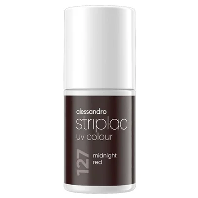 Alessandro Striplac UV Colour 127 Midnight Red Nagellak