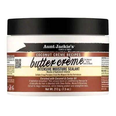 Aunt Jackie's Curls & Coils Coconut Crème Recipes Butter Crème Intensive Moisture Sealant