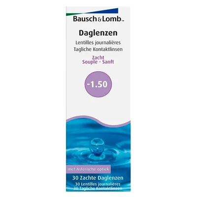 Bausch & Lomb -1.50 Zachte Daglenzen
