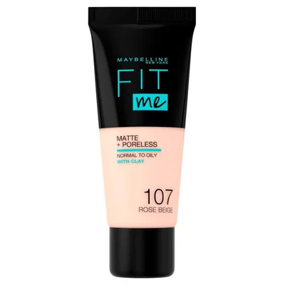 Maybelline New York Fit Me Matte & Poreless 107 Rose Beige Foundation