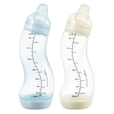 Difrax S-fles Natural 250 ml 2-Pack Ice/Ivory