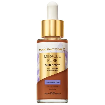 Max Factor Miracle Pure Skin Reset 95-100 Deep to Very Deep 2-in-1 Serum Foundation