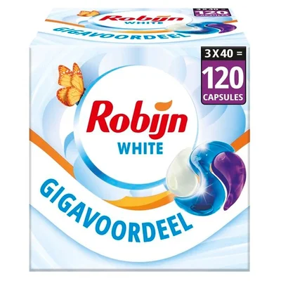Robijn Stralend Wit 3-in-1 Wasmiddelcapsules