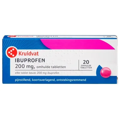 Kruidvat Ibuprofen 200mg Omhulde Tabletten