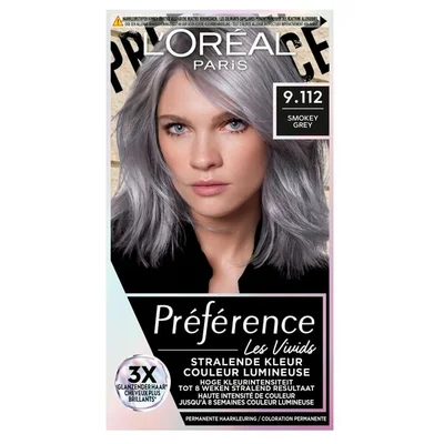 L'Oréal Paris Préférence Les Vivids 9.112 Smokey Grey Permanente Haarkleuring