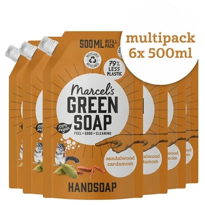 Marcel's Green Soap Sandelwood & Cardemom Handzeep Navulling
