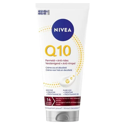 NIVEA Q10 Verstevigend + Anti-Rimpel Crème voor Hals en Decolleté