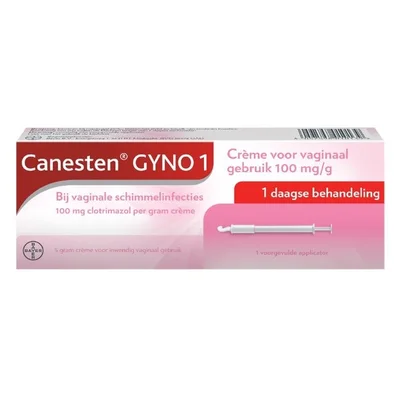 Canesten Gyno 1-Daagse Behandeling Crème bij Vaginale Schimmelinfecties