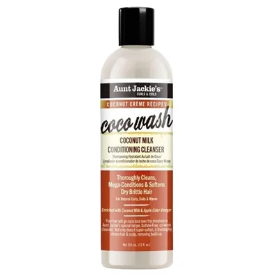 Aunt Jackie's Curls & Coils Coconut Crème Recipes Coco Wash Coconut Milk Conditioning Cleanser