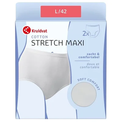 Kruidvat Cotton Stretch Maxi Damesslip