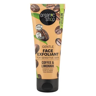Organic Shop Coffee & Limmonik Gentle Face Exfoliant