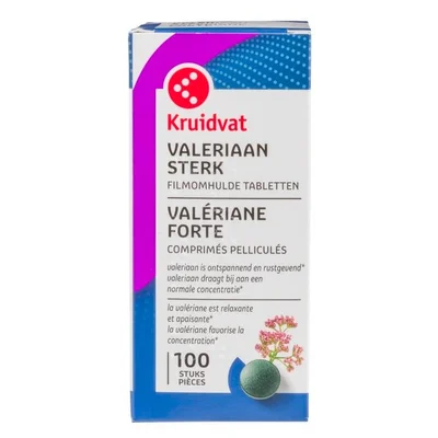 Kruidvat Valeriaan Sterk 375MG Filmomhulde Tabletten