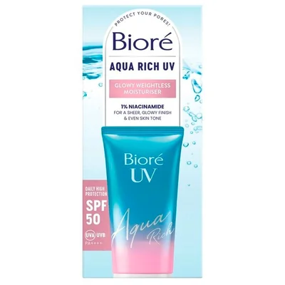 Bioré Aqua Rich Uv SPF50 Glowy Weightless Moisturizer