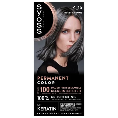 Syoss 4-15 Dusty Chrome Permanente Haarkleuring