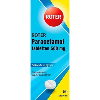 Roter Paracetamol 500mg Tabletten