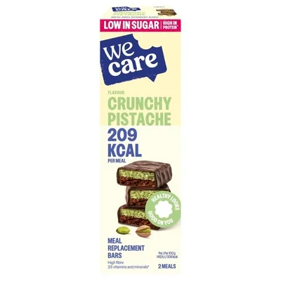 WeCare Crunchy Pistache Meal Replacement Bars