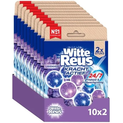 Witte Reus Kracht Actief Lavendel Toiletblok
