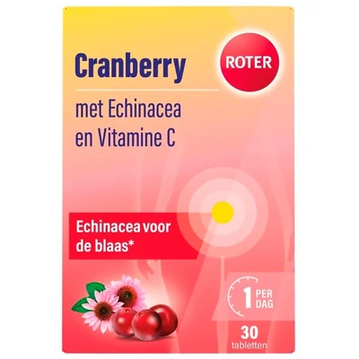 Roter Cranberry Vitamine C en Echinacea Tabletten