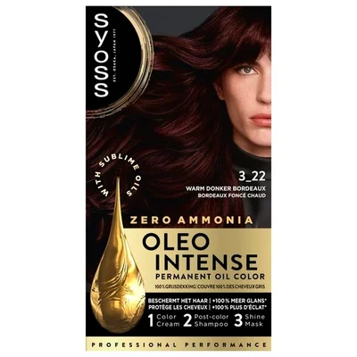 Syoss Oleo Intense 3-22 Warm Donker Bordeaux Haarkleuring