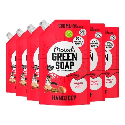 Marcel's Green Soap Argan & Oudh Handzeep Navulling