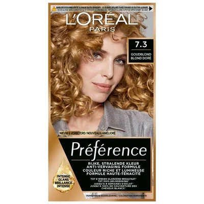 L'Oréal Paris Préférence 7.3 Goud Middenblond Haarkleuring