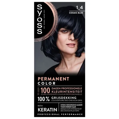 Syoss 1-4 Cosmic Blue Permanente Haarkleuring